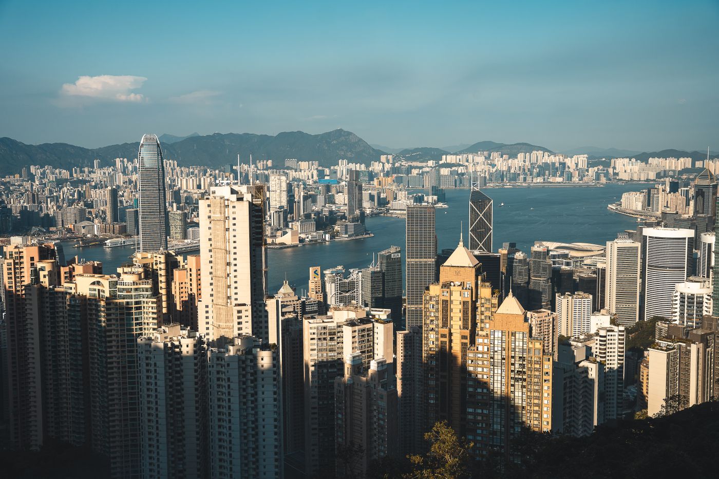 Hong Kong skyline by day, from Victoria Peak